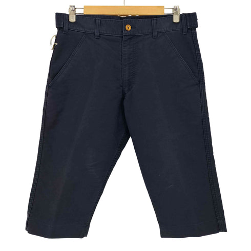 コムデギャルソンシャツ COMME des GARCONS SHIRT BLEU DE PANAME 製品染め サイドアジャスター 七分丈 チノショーツ メンズ JPN:XS