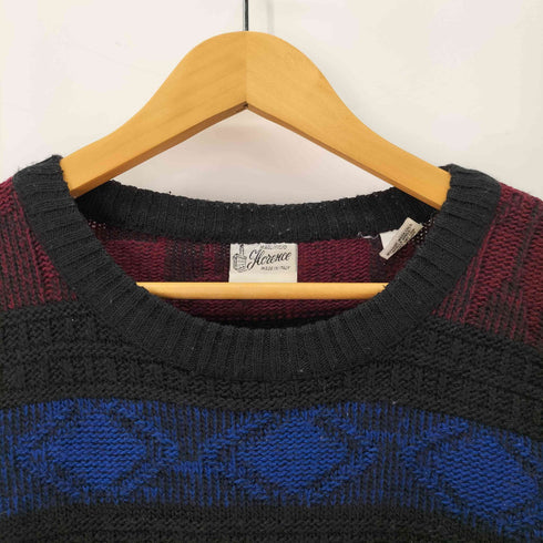 MADE IN ITALY マルチカラー アクリル混 ニット メンズ L