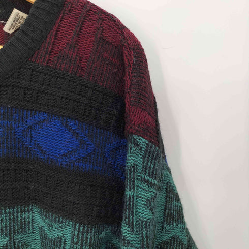 MADE IN ITALY マルチカラー アクリル混 ニット メンズ L