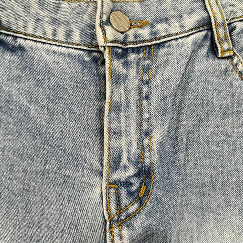 ワイドフレアデニムパンツ レディース