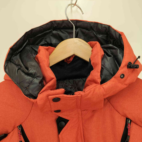 DOWN FKOW フーデッドダウンジャケット メンズ