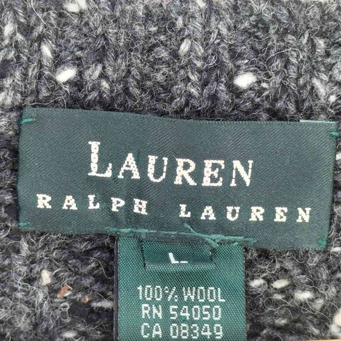 ローレンラルフローレン LAUREN RALPH LAUREN ネップ ウールカーディガン レディース import:L