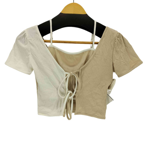 メルトザレディ Melt the lady バイカラーリブアンサンブル レディース FREE