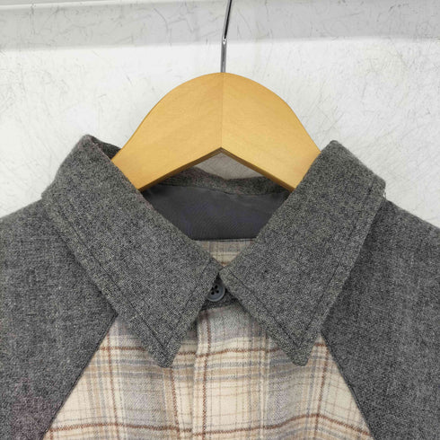 ペンドルトン PENDLETON 70s USA製 切替デザイン ウール チェックシャツ メンズ