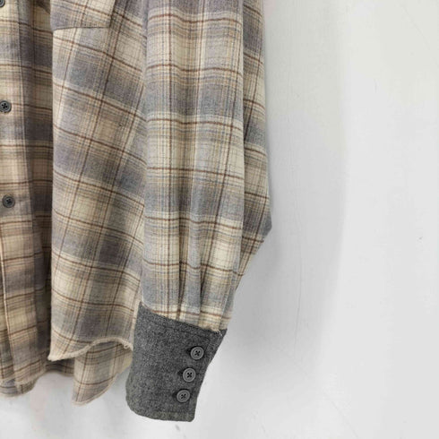 ペンドルトン PENDLETON 70s USA製 切替デザイン ウール チェックシャツ メンズ