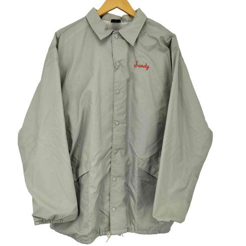 アリストジャック ARISTO JAC 80s スナップボタン 刺繍 バックプリント ナイロン コーチジャケット メンズ import:XL