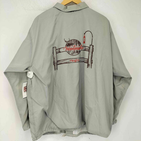 アリストジャック ARISTO JAC 80s スナップボタン 刺繍 バックプリント ナイロン コーチジャケット メンズ import:XL