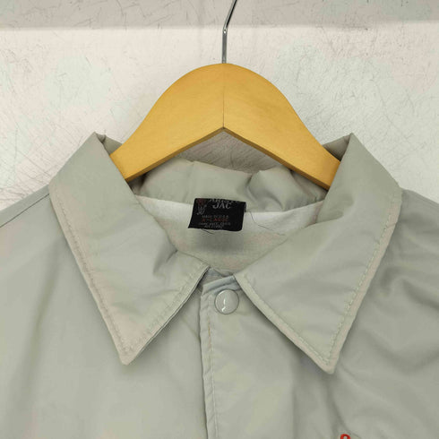 アリストジャック ARISTO JAC 80s スナップボタン 刺繍 バックプリント ナイロン コーチジャケット メンズ import:XL