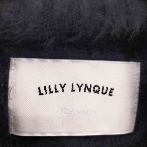 LILLY LYNQUE フォックス カシミヤ スタンドネック ニット セーター レディース JPN:38