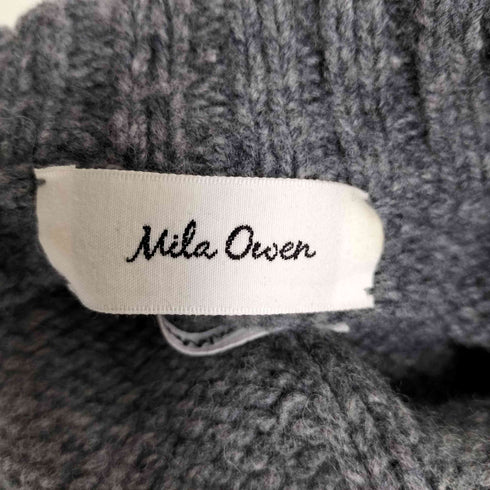 ミラオーウェン Mila Owen 22AW ラムウールVネックローゲージニットプルオーバー レディース ONE SIZE