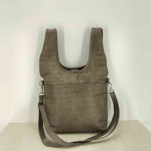 OLITATA クロコ型押し ショルダーバッグ レディース