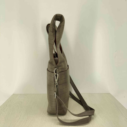 OLITATA クロコ型押し ショルダーバッグ レディース