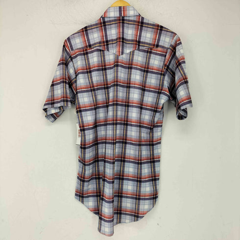 ラングラー Wrangler 60-70s USA製 スナップボタン 半袖 チェック ウエスタンシャツ メンズ