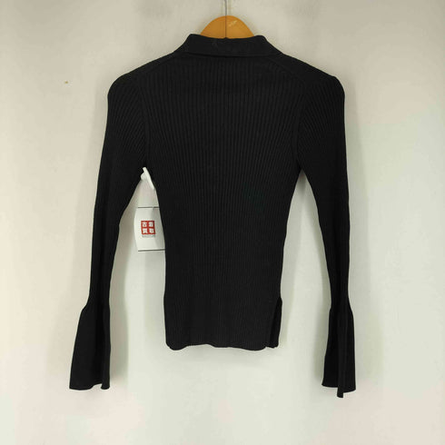 プラステ PLST 襟付き リブニットカーディガン レディース M