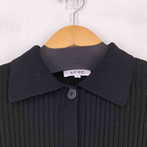 プラステ PLST 襟付き リブニットカーディガン レディース M