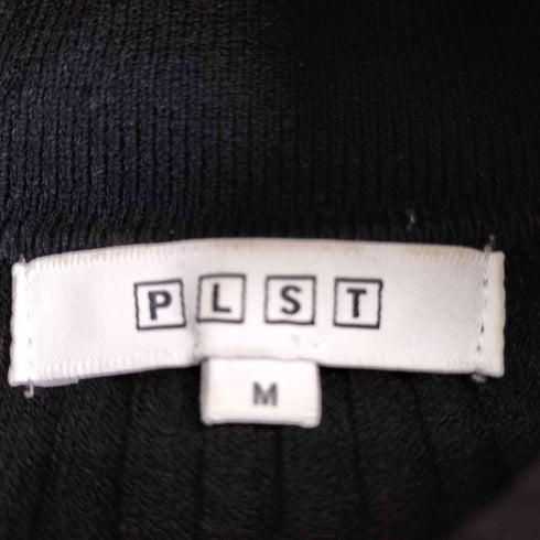 プラステ PLST 襟付き リブニットカーディガン レディース M