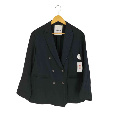 ミチ mici ダブルブレスト レーヨンポリ テーラードジャケット レディース JPN:M