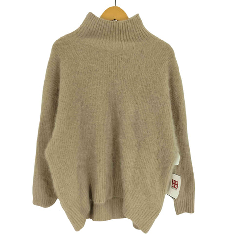 LILLY LYNQUE フォックス カシミヤ スタンドネック ニット セーター レディース JPN:38