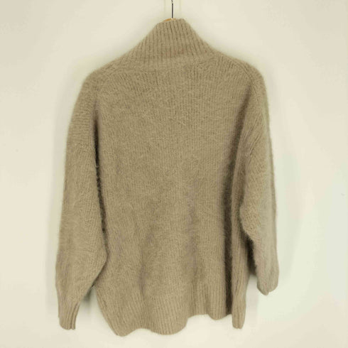LILLY LYNQUE フォックス カシミヤ スタンドネック ニット セーター レディース JPN:38