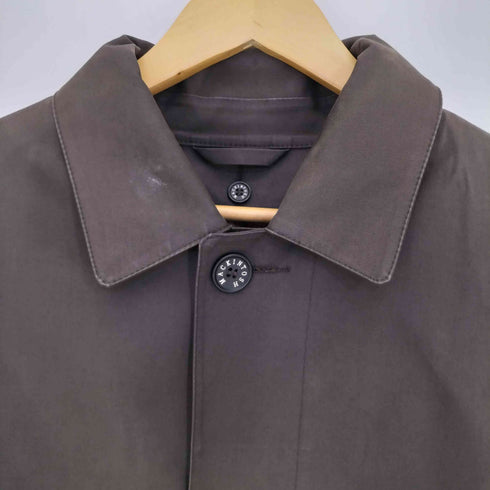 マッキントッシュ ロンドン Mackintosh LONDON スコットランド製 チェックライナー付 ゴム引き ステンカラーコート メンズ UK:40