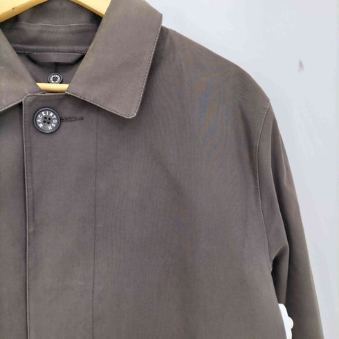 マッキントッシュ ロンドン Mackintosh LONDON スコットランド製 チェックライナー付 ゴム引き ステンカラーコート メンズ UK:40
