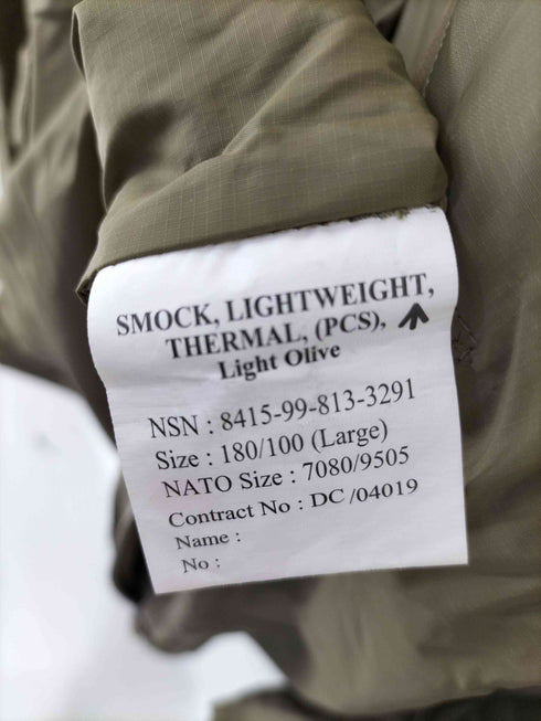 ブルティッシュアーミー PCS ライトウェイトサーマルスモック メンズ