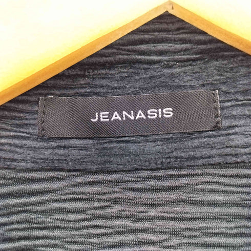 ジーナシス JEANASIS ヨウリュウ ベロア クロップド シャツ セットアップ レディース FREE