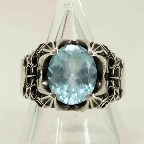 artemis classic ポセイドンリング SV925 天然ブルートパーズ メンズ