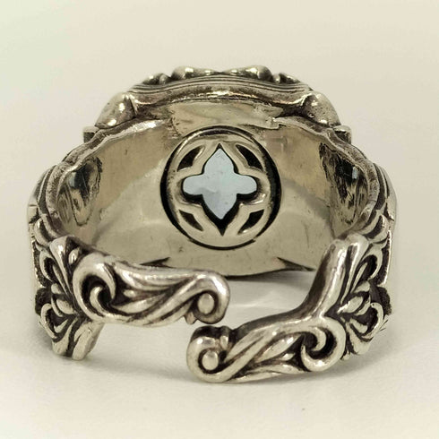 artemis classic ポセイドンリング SV925 天然ブルートパーズ メンズ