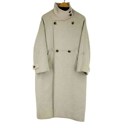 シンプリシテェ SIMPLICITE Wビーバーコクーンスタンドカラーコート レディース S