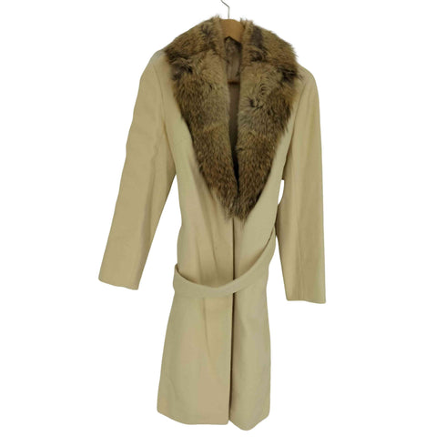 NOVESPAZIO リアルファー ウール 2WAY ロング コート レディース EUR:38