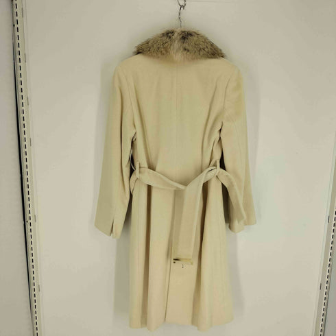 NOVESPAZIO リアルファー ウール 2WAY ロング コート レディース EUR:38