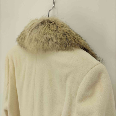 NOVESPAZIO リアルファー ウール 2WAY ロング コート レディース EUR:38