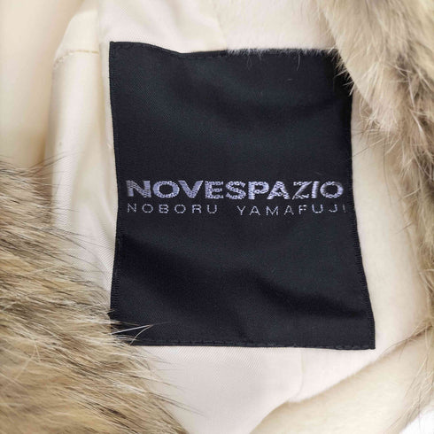 NOVESPAZIO リアルファー ウール 2WAY ロング コート レディース EUR:38