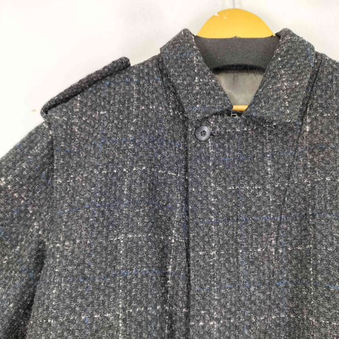 裏地シルク チェックウールブルゾン メンズ 25