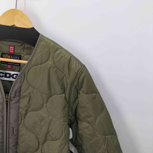 シーディージーコムデギャルソン CDG COMME des GARCONS バックロゴプリント キルティングジャケット メンズ JPN:S