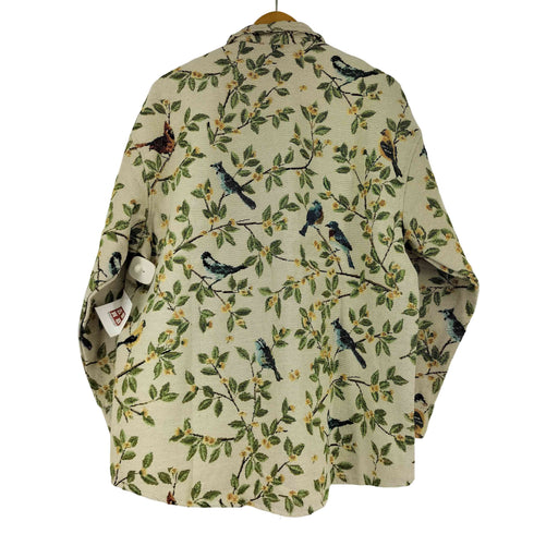 ボタニカル柄 カバーオール メンズ 2XL