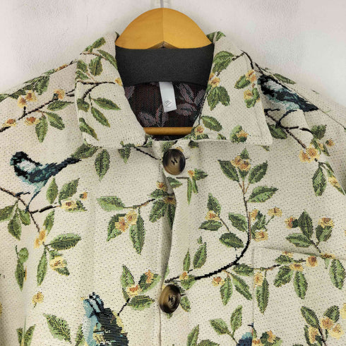 ボタニカル柄 カバーオール メンズ 2XL