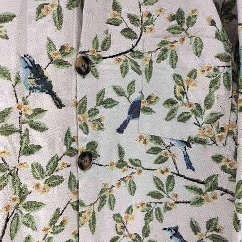 ボタニカル柄 カバーオール メンズ 2XL