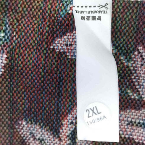 ボタニカル柄 カバーオール メンズ 2XL