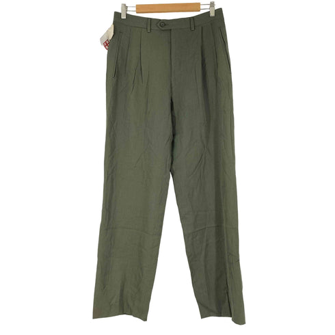 MADE IN ITALY 2タックウールスラックスパンツ メンズ