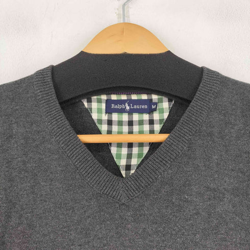 ラルフローレン RALPH LAUREN Vネック コットンニット メンズ M
