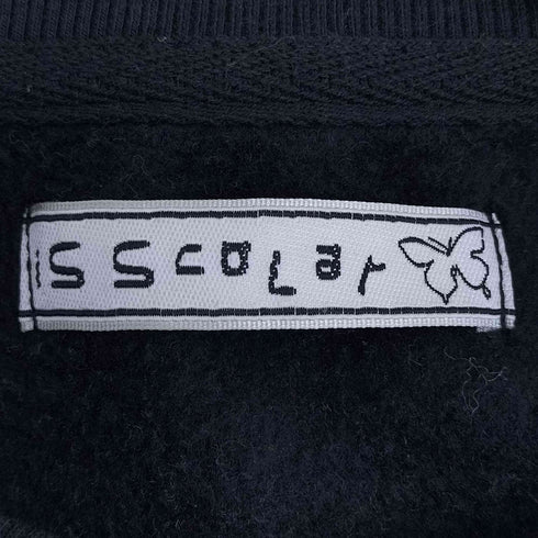 スカラー ScoLar ドルマンスリーブ 袖刺繍 プルオーバースウェット レディース JPN:M