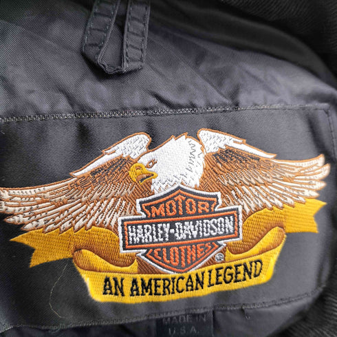 ハーレーダビッドソン HARLEY-DAVIDSON MADE IN USA フロントロゴ ナイロンジャケット メンズ import:L