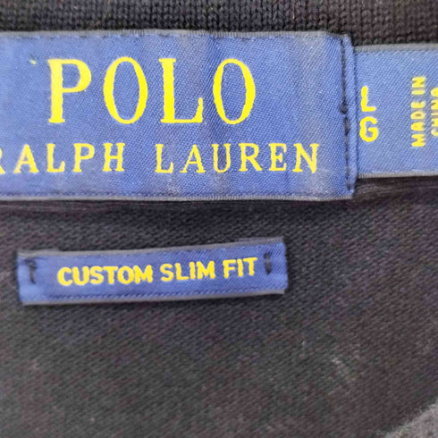 ポロラルフローレン POLO RALPH LAUREN CUSTOM SLIM FIT ビッグポニー刺繍 S/S ポロシャツ メンズ import:L