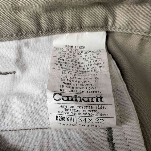 カーハート Carhartt 00s BLENDED TWILL WORK PANTS メンズ 34x32