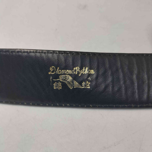 DIAMOND リアルスネークネザー パイソン柄 ニシキヘビ ベルト メンズ