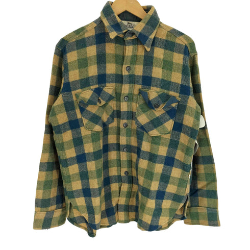 ウールリッチ WOOLRICH 70S USA製 ウール フランネル シャツ メンズ import:M