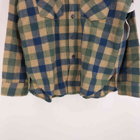 ウールリッチ WOOLRICH 70S USA製 ウール フランネル シャツ メンズ import:M