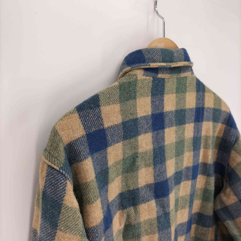 ウールリッチ WOOLRICH 70S USA製 ウール フランネル シャツ メンズ import:M